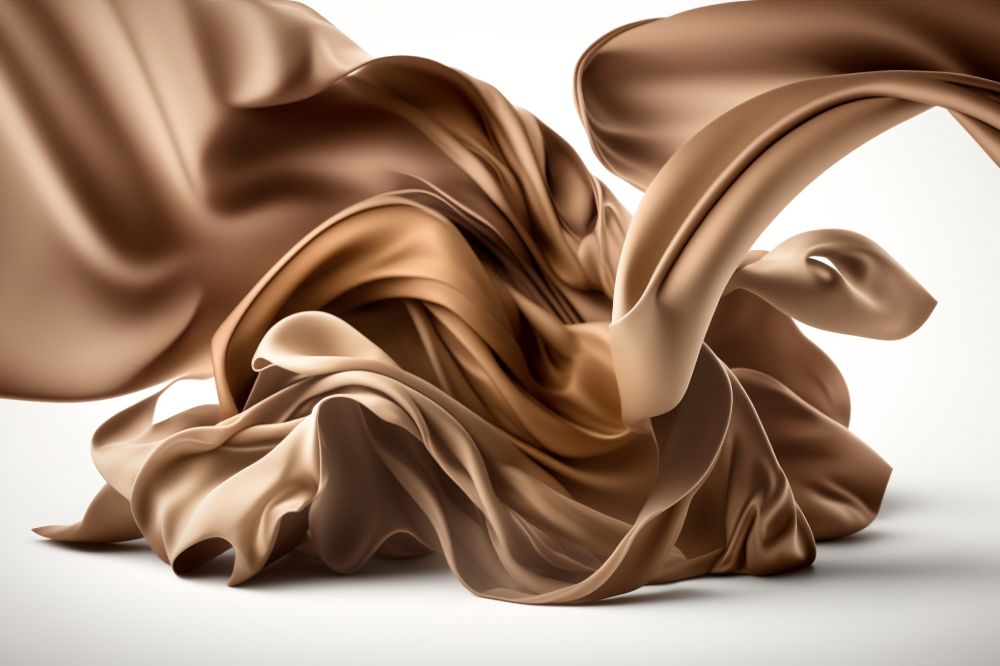 Flowing Chocolate Silk Portrait Photography Backdrop