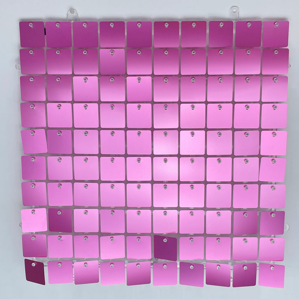 Matte Pink Purple Sequin Panels Shimmer Wall For Party Decor