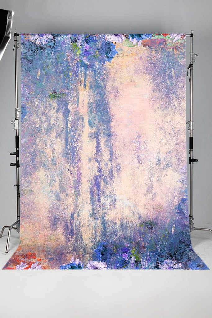 Purple Oil Painting Abstract Professional Portrait Backdrop