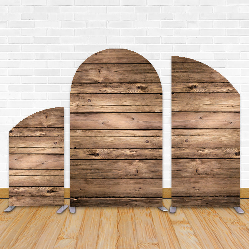 Wood Birthday Party Decoration Chiara Arched Wall Covers Backdrop