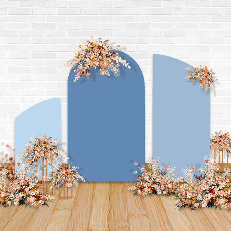Blue Shade Chiara Backdrop Arched Wall Covers For Birthday Party Decoration