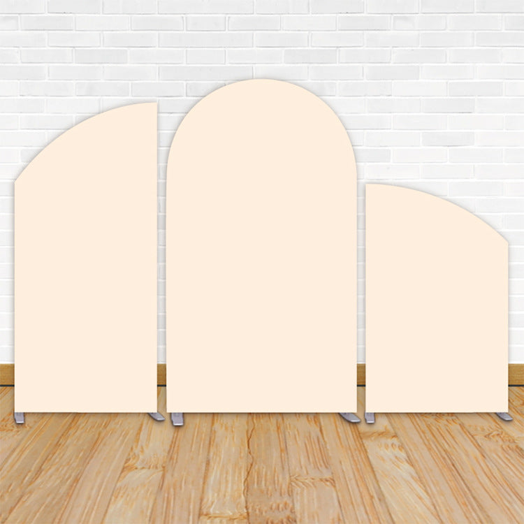 Light Apricot Party Birthday Chiara Backdrop Arched Wall Covers