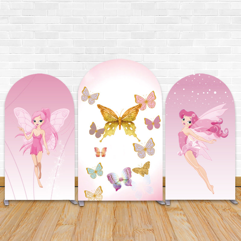 Butterfly Angel Theme Party Birthday Decorations Chiara Arched Backdrop Covers