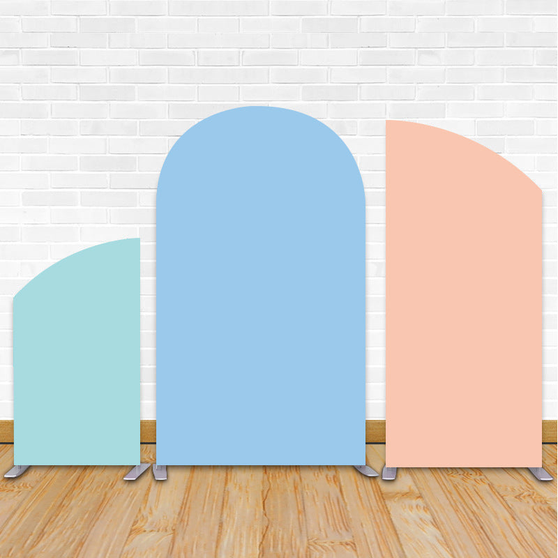 Green Blue Orange Chiara Arched Wall Backdrop Covers