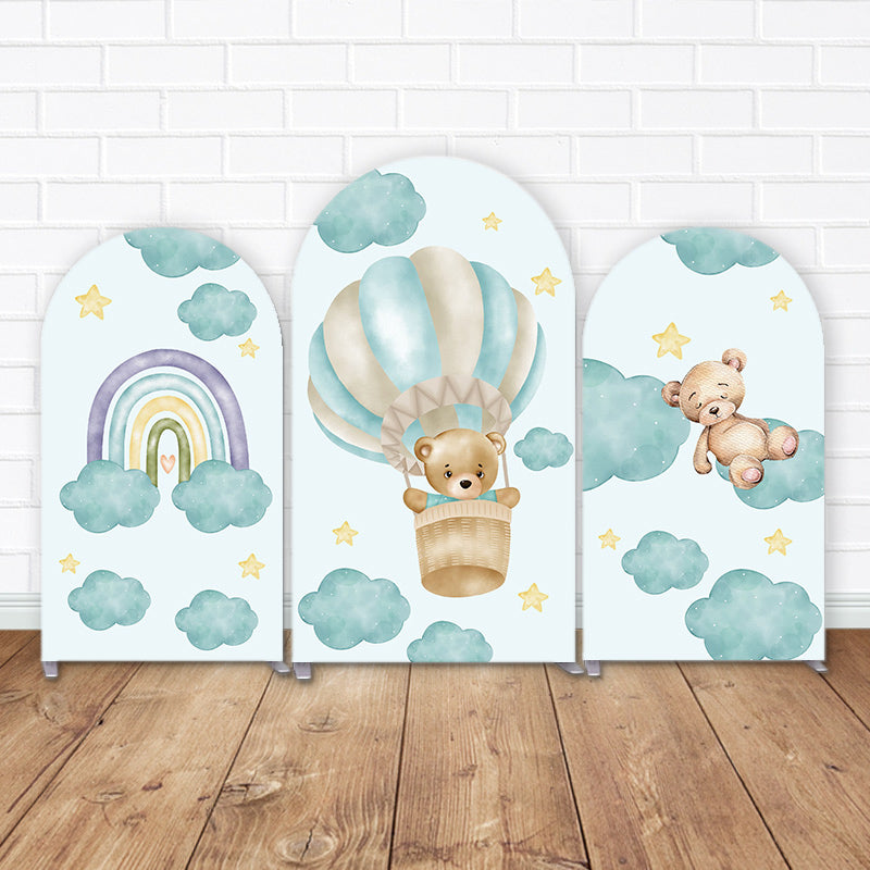 Hot Air Balloon And Bear Chiara Arched Wall Covers