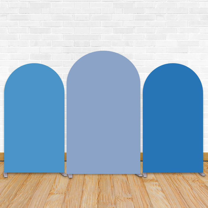 Navy Blue Chiara Arched Wall Backdrop Covers For Party