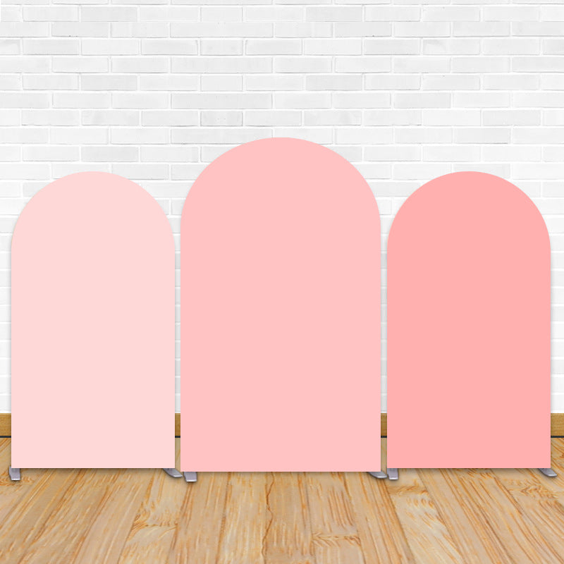 Pink Peach Chiara Arched Wall Backdrop Covers For Party