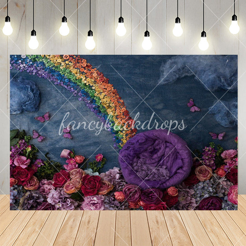 Rainbow Newborn Baby Photography Backdrop